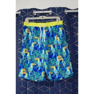 NWT‎ Swim Trunks Boyx XL 18-20 Toucan Multicolor AOP Sol Swim